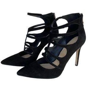 Black Suede BCBG heels